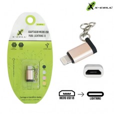 Adaptador Micro USB V8 Fêmea para Lightning Macho X-Cell XC-ADP-02
